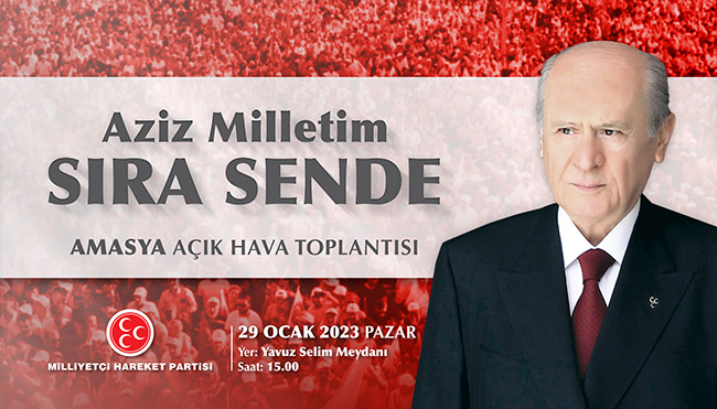 Aziz Milletim Sıra Sende Amasya Mitingi Billboard