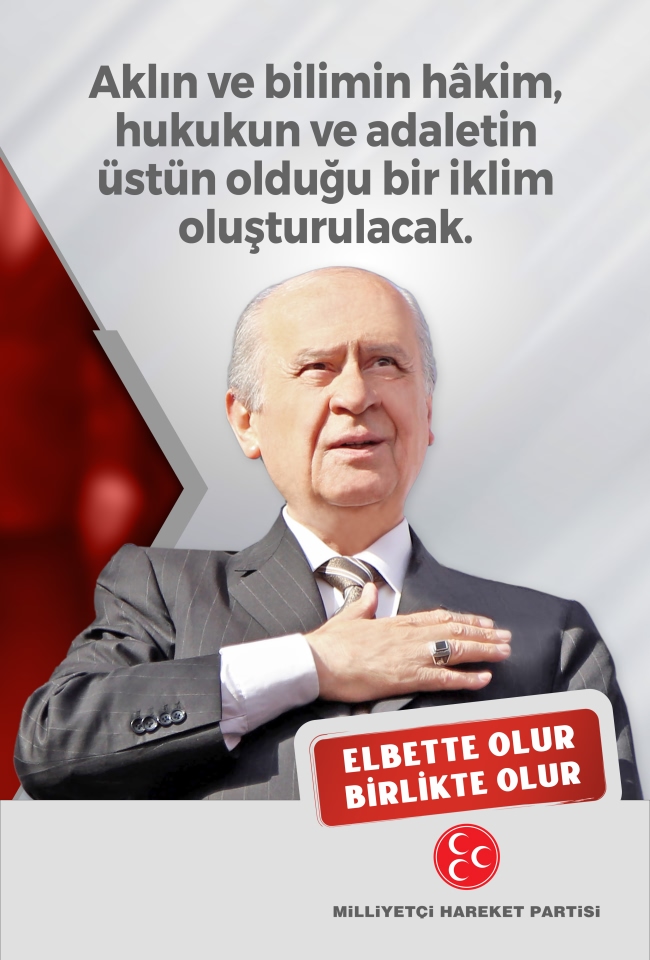 Aklın ve bilimin hâkim hukukun ve adaletin üstün olduğu bir iklim oluşturulacak.